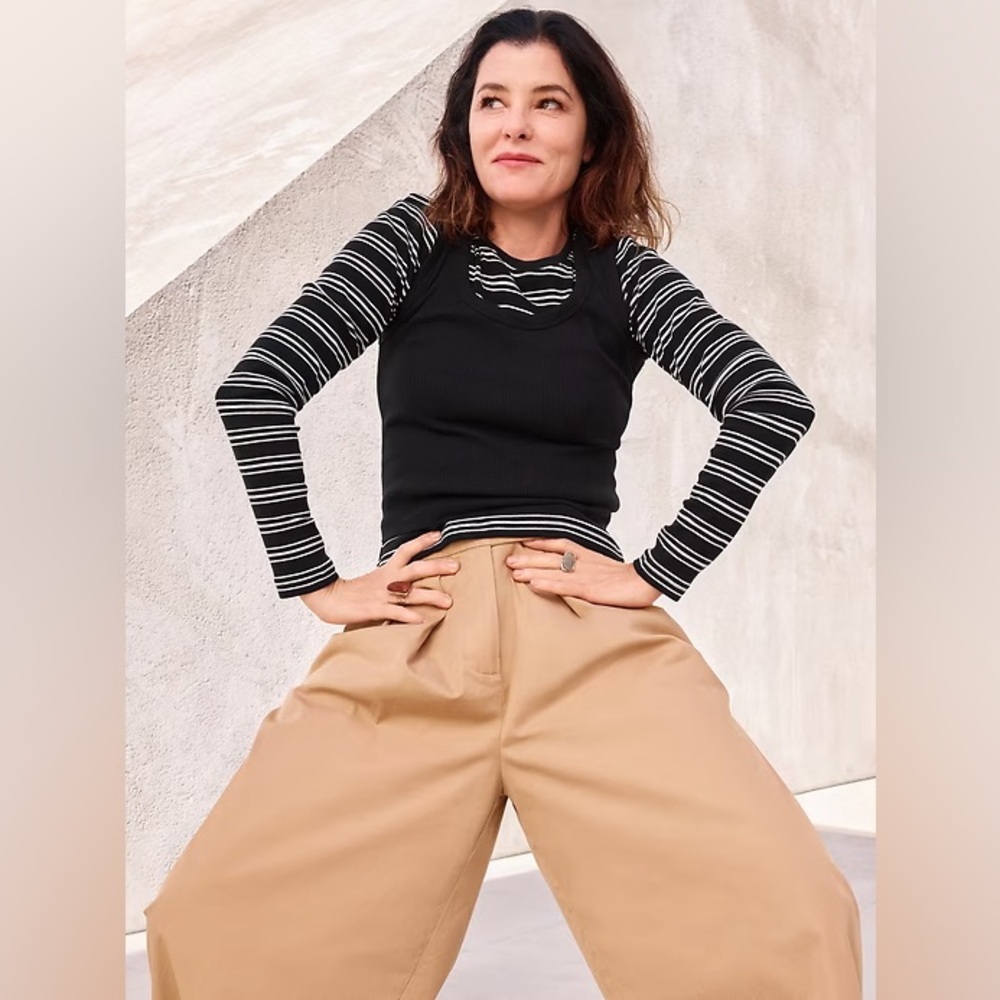 NWT! GAP Tan High Rise Twill Pleated Wide-Leg Khakis - Multiple🩷 #745876 - Picture 7 of 7